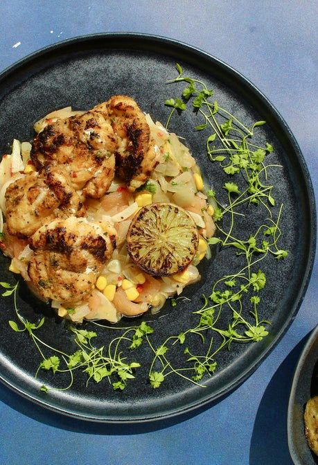 Charred Marinated Monkfish