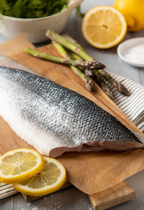 Sea Bass with Ginger, Chilli & Spring Onion