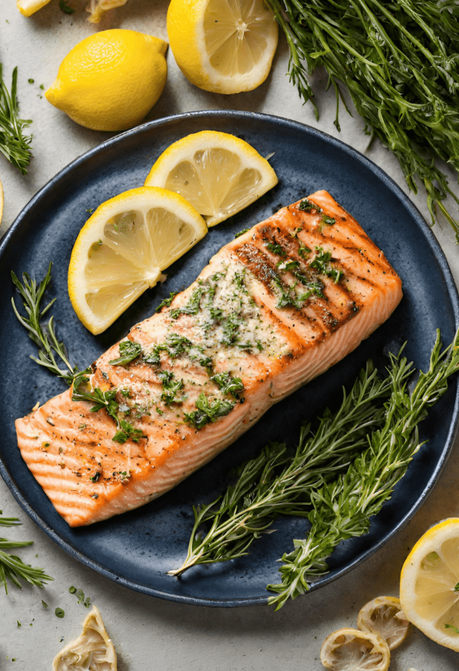 Grilled Lemon Herb Salmon