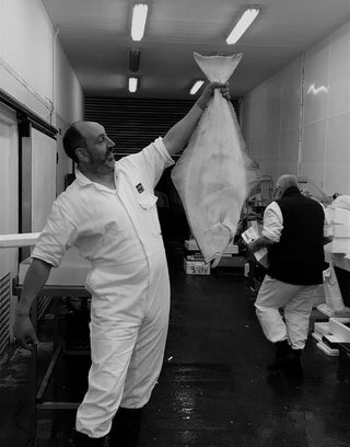 Fresh fish on the counter