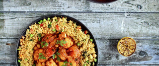 Moroccan Monkfish, Cauliflower and Pepper Fry