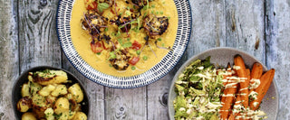 MUSTARD MARINATED MONKFISH MEDALLIONS