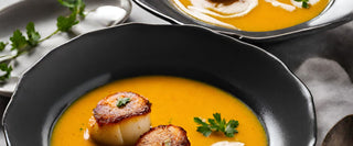 Pumpkin Soup With Scallops