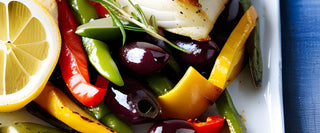 Roast Sea Bass & Vegetable Traybake (Meal Plan Recipe)